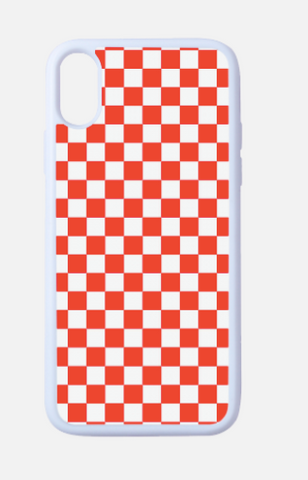 Checkered red