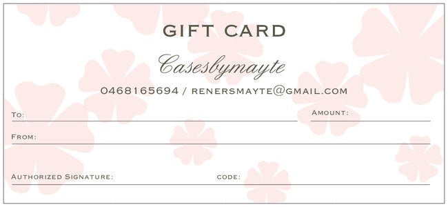 Casesbymayte gift card